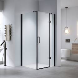KABINA PRYSZNICOWA KWADRATOWA ZES-KZ1390B-BL-90 CZARNY 90x90 CM