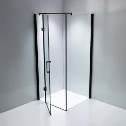 KABINA PRYSZNICOWA KWADRATOWA ZES-KZ1390B-BL-90 CZARNY 90x90 CM