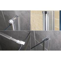 KABINA PRYSZNICOWA KWADRATOWA ZES-KZ1190B-90 CHROM 90x90 CM