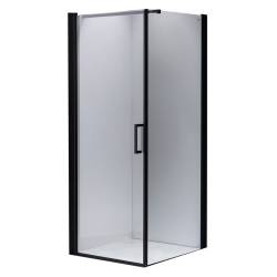 KABINA PRYSZNICOWA KWADRATOWA ZES-BS04A-80 CZARNA 80x80 CM