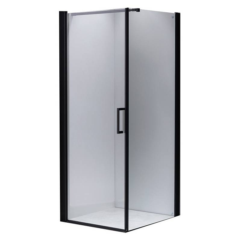 KABINA PRYSZNICOWA KWADRATOWA ZES-BS04A-80 CZARNA 80x80 CM