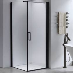 KABINA PRYSZNICOWA KWADRATOWA ZES-BS04A-80 CZARNA 80x80 CM
