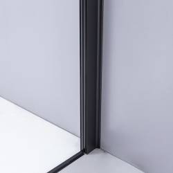 KABINA PRYSZNICOWA KWADRATOWA ZES-BS04A-80 CZARNA 80x80 CM