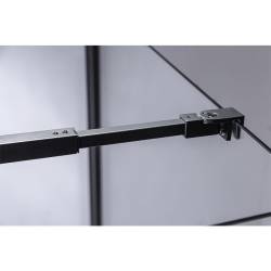 KABINA PRYSZNICOWA KWADRATOWA ZES-BS04A-80 CZARNA 80x80 CM