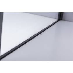 KABINA PRYSZNICOWA KWADRATOWA ZES-BS04A-80 CZARNA 80x80 CM