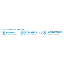 MISKA WC WISZĄCA TORNADO YUZU-WH-TR-03 BIAŁA DESKA WOLNOOPADAJĄCA DUROPLAST YUZU-WH-TR-03
