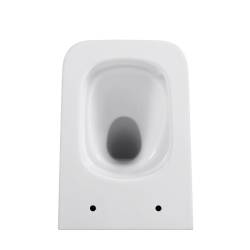 MISKA WC WISZĄCA TORNADO YUZU-WH-TR-03 BIAŁA DESKA WOLNOOPADAJĄCA DUROPLAST YUZU-WH-TR-03