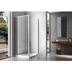 KABINA PRYSZNICOWA PROSTOKĄTNA ZES-KZ05A-90X80 CHROM 90x80 CM
