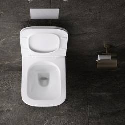 ZESTAW PODTYNKOWY WC STELAŻ TECE MISKA AQUA-WH-03 PRZYCISK TC-9240417 BIAŁY MAT