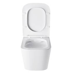 ZESTAW PODTYNKOWY WC STELAŻ TECE MISKA AQUA-WH-03 PRZYCISK TC-9240417 BIAŁY MAT