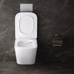 ZESTAW PODTYNKOWY WC STELAŻ TECE MISKA AQUA-WH-03 PRZYCISK TC-9240400 BIAŁY POŁYSK