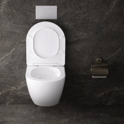 ZESTAW PODTYNKOWY WC STELAŻ TECE MISKA NERO-WH-03 PRZYCISK TC-9240407 CZARNY MAT