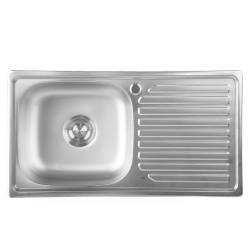 ZLEWOZMYWAK JEDNOKOMOROWY STALOWY INOX 75X40CM ZLEW KUCHENNY AGIS 2 GATUNEK