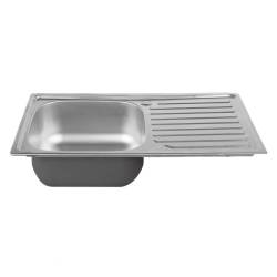 ZLEWOZMYWAK JEDNOKOMOROWY STALOWY INOX 75X40CM ZLEW KUCHENNY AGIS 2 GATUNEK