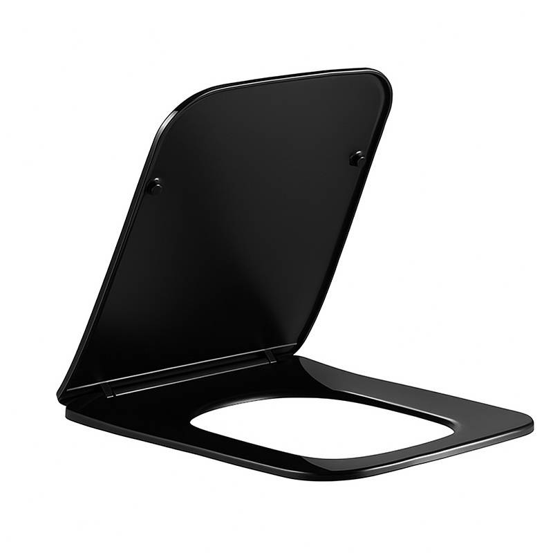 DESKA SEDESOWA WC WOLNOOPADAJĄCA CV-BL-09 SLIM CZARNA DUROPLAST CV-BL-09