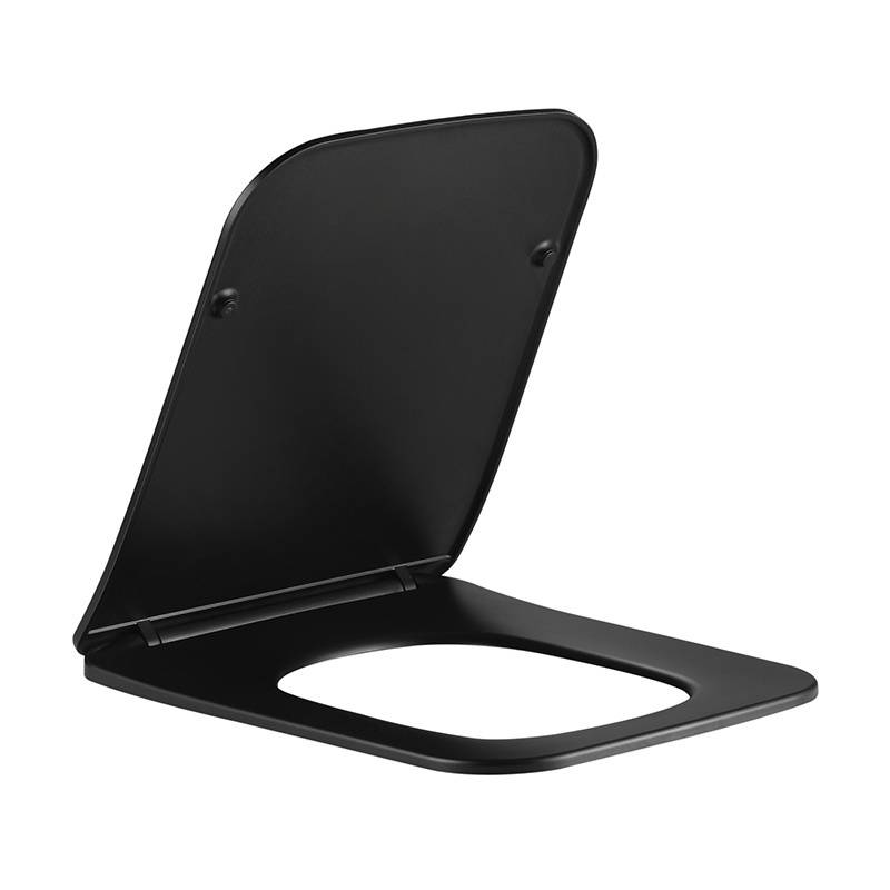DESKA SEDESOWA WC WOLNOOPADAJĄCA CV-MTB-09 SLIM CZARNY MAT DUROPLAST CV-MTB-09