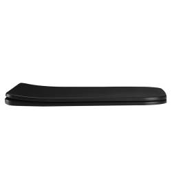 DESKA SEDESOWA WC WOLNOOPADAJĄCA CV-MTB-09 SLIM CZARNY MAT DUROPLAST CV-MTB-09