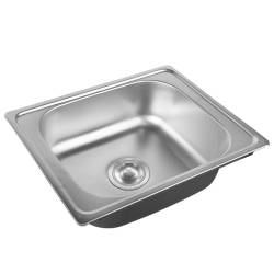 ZLEWOZMYWAK JEDNOKOMOROWY STALOWY INOX ZES-BARD-50X40 ZLEW KUCHENNY SYFON UCHWYTY 2 GATUNEK