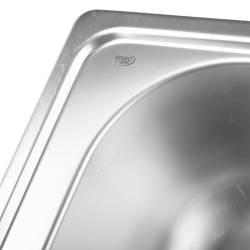 ZLEWOZMYWAK JEDNOKOMOROWY STALOWY INOX ZES-BARD-50X40 ZLEW KUCHENNY SYFON UCHWYTY 2 GATUNEK