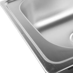 ZLEWOZMYWAK JEDNOKOMOROWY STALOWY INOX ZES-BARD-50X40 ZLEW KUCHENNY SYFON UCHWYTY 2 GATUNEK