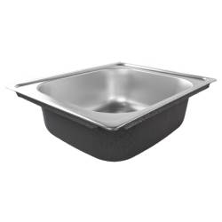 ZLEWOZMYWAK JEDNOKOMOROWY STALOWY INOX ZES-BARD-50X40 ZLEW KUCHENNY SYFON UCHWYTY 2 GATUNEK