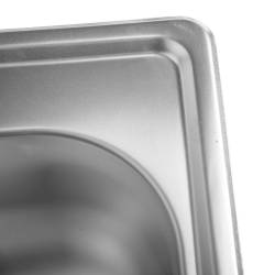 ZLEWOZMYWAK JEDNOKOMOROWY STALOWY INOX ZES-PLATON-38X38 ZLEW KUCHENNY SYFON UCHWYTY 2 GATUNEK