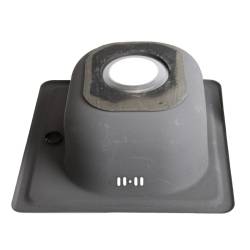 ZLEWOZMYWAK JEDNOKOMOROWY STALOWY INOX ZES-PLATON-38X38 ZLEW KUCHENNY SYFON UCHWYTY 2 GATUNEK