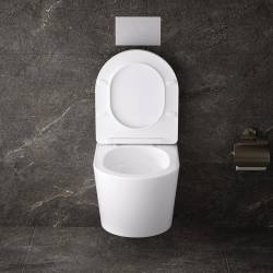 ZESTAW PODTYNKOWY WC STELAŻ TECE MISKA ELITE-WH-03 PRZYCISK TC-9240417 BIAŁY MAT