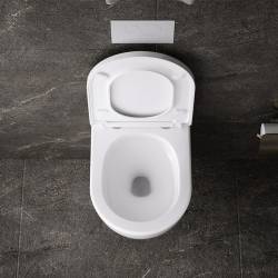 ZESTAW PODTYNKOWY WC STELAŻ TECE MISKA NERO-WH-02 PRZYCISK TC-9240407 CZARNY MAT