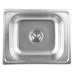 ZLEWOZMYWAK JEDNOKOMOROWY STALOWY INOX ZES-GRANT-38X33 ZLEW KUCHENNY SYFON UCHWYTY 2 GATUNEK