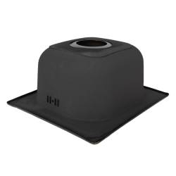 ZLEWOZMYWAK JEDNOKOMOROWY STALOWY INOX ZES-GRANT-38X33 ZLEW KUCHENNY SYFON UCHWYTY 2 GATUNEK