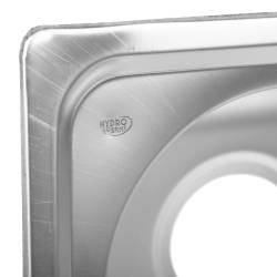 ZLEWOZMYWAK JEDNOKOMOROWY STALOWY INOX ZES-GRANT-38X33 ZLEW KUCHENNY SYFON UCHWYTY 2 GATUNEK
