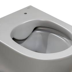 MISKA WC WISZĄCA RIMLESS MIZU-MTGR-RIM-03 SZARY MAT DESKA WOLNOOPADAJĄCA DUROPLAST MIZU-MTGR-RIM-03