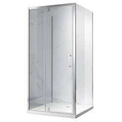 KABINA PRYSZNICOWA PROSTOKĄTNA 3-ŚCIENNA ZES-KZ23D-100X100 CHROM 100x100 CM