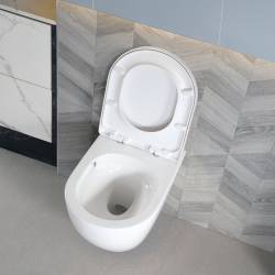 ZESTAW PODTYNKOWY WC STELAŻ TECE MISKA MIZU-WH-TR-02 PRZYCISK TC-9240400 BIAŁY POŁYSK