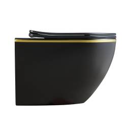 ZESTAW PODTYNKOWY WC STELAŻ TECE MISKA PEAK-MTB-GL-RIM-03 PRZYCISK TC-9240401 CHROM