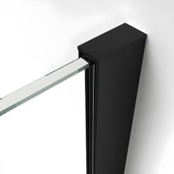 KABINA PRYSZNICOWA PROSTOKĄTNA ZES-KZ22B-BL-110X80 CZARNA 110X80 CM 8 MM
