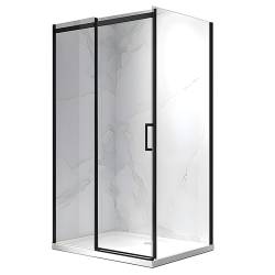 KABINA PRYSZNICOWA PROSTOKĄTNA ZES-KZ22C-BL-120X80 CZARNA 120X80 CM 8 MM