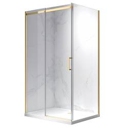 KABINA PRYSZNICOWA PROSTOKĄTNA ZES-KZ22A-GL-100X80 ZŁOTA 100X80 CM 8 MM
