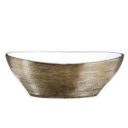 UMYWALKA NABLATOWA CERAMICZNA OWALNA LUMO-GL-BR-405 ZŁOTA LUMO-GL-BR-405