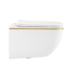 ZESTAW PODTYNKOWY WC STELAŻ TECE MISKA YUZU-WH-GL-TR-03 PRZYCISK TC-9240401 CHROM