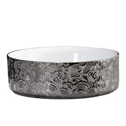 UMYWALKA NABLATOWA CERAMICZNA OKRĄGŁA LAVA-WH-SV-MOD3-360 SREBRNA LAVA-WH-SV-MOD3-360