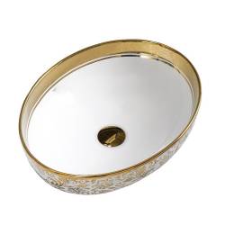 UMYWALKA NABLATOWA CERAMICZNA OWALNA KINI-WH-MOD6-500