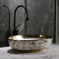UMYWALKA NABLATOWA CERAMICZNA OWALNA KINI-WH-MOD6-500