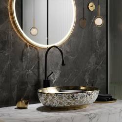 UMYWALKA NABLATOWA CERAMICZNA OWALNA KINI-WH-MOD6-500