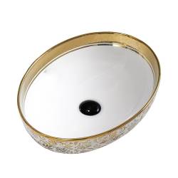 UMYWALKA NABLATOWA CERAMICZNA OWALNA KINI-WH-MOD6-500