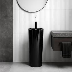 UMYWALKA WOLNOSTOJĄCA CERAMICZNA OGRĄGŁA LINO-BL-400 CZARNA LINO-BL-400