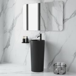 UMYWALKA WOLNOSTOJĄCA CERAMICZNA OKRĄGŁA LINO-MTB-400 CZARNY MAT LINO-MTB-400
