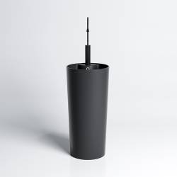 UMYWALKA WOLNOSTOJĄCA CERAMICZNA OKRĄGŁA LINO-MTB-400 CZARNY MAT LINO-MTB-400