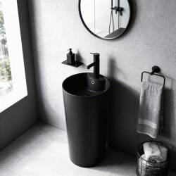 UMYWALKA WOLNOSTOJĄCA CERAMICZNA OKRĄGŁA LINO-MTB-400 CZARNY MAT LINO-MTB-400